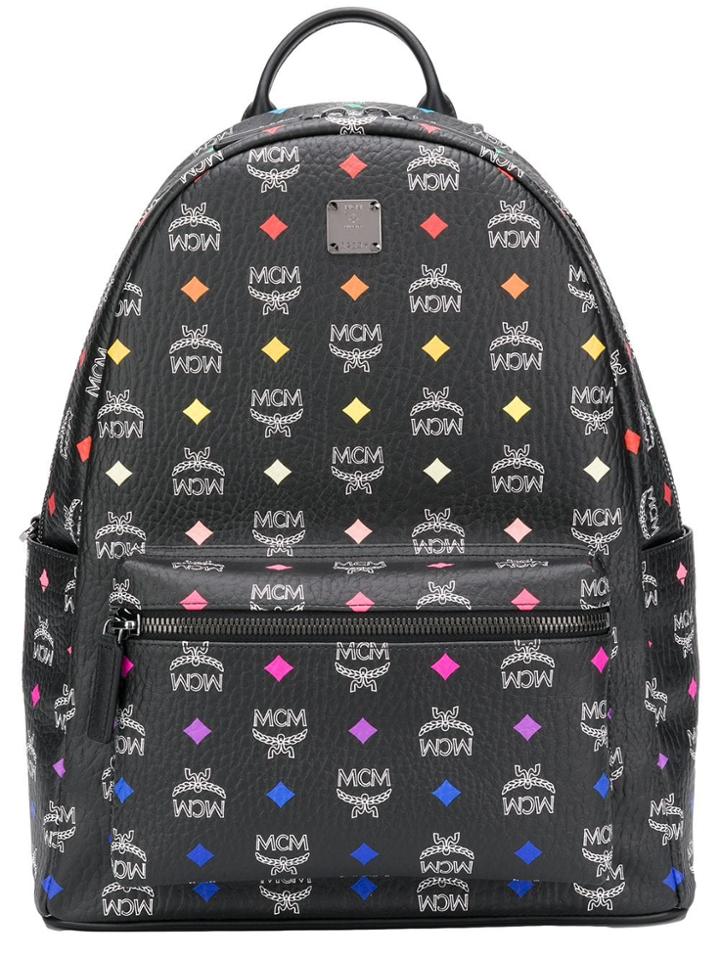 Mcm Spectrum Diamond Backpack - Black