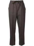 Fendi Micro Check Trousers - Grey