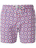 Capricode - Printed Swim Shorts - Men - Nylon - S, Red, Nylon