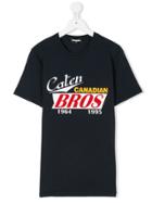 Dsquared2 Kids Caten Bros Print T-shirt - Blue