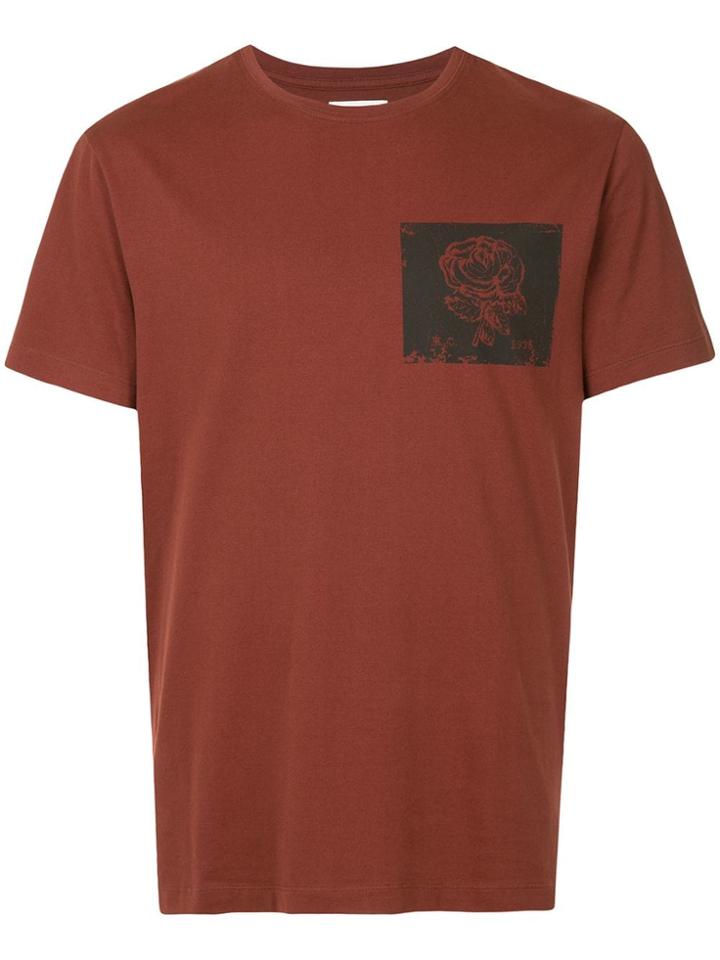 Kent & Curwen Rose Print T-shirt - Brown