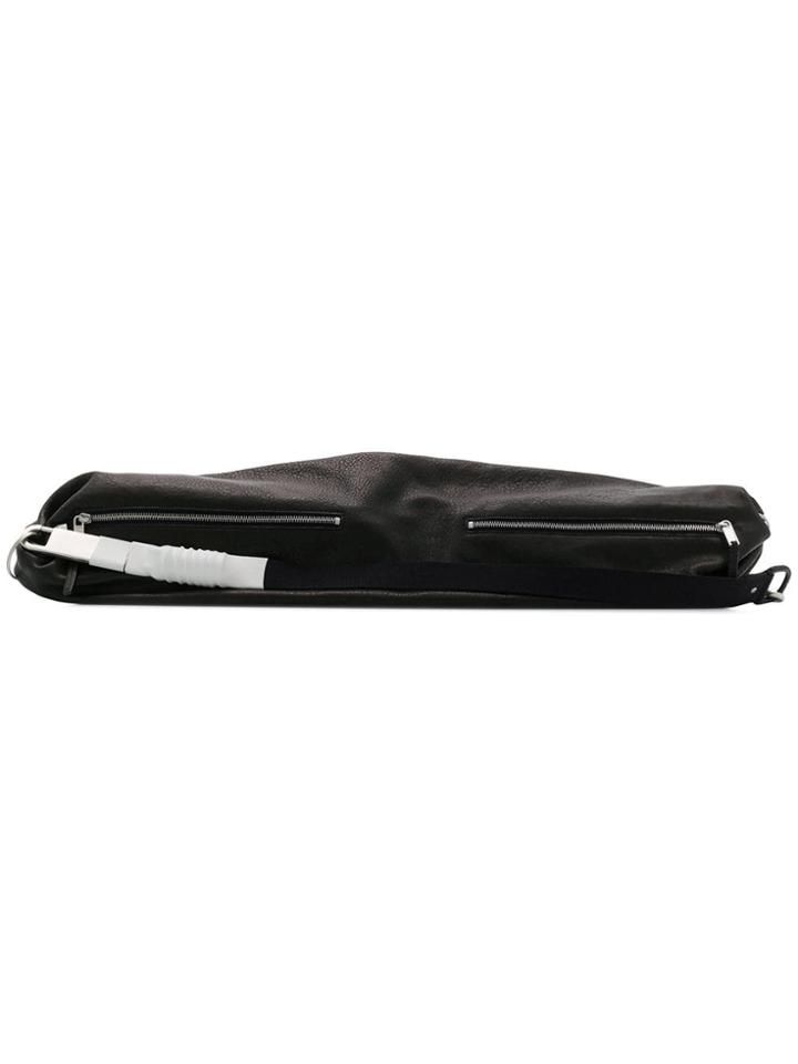 Rick Owens Long Zipped Waist Bag - Black