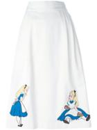 Olympia Le-tan Alice In Wonderland Patch Skirt