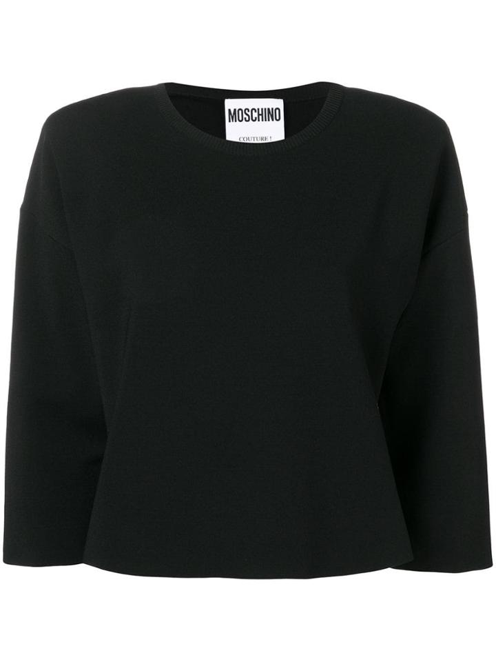 Moschino Boxy Fit Sweatshirt - Black