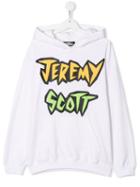 Jeremy Scott Junior Teen Printed Logo Hoodie - White
