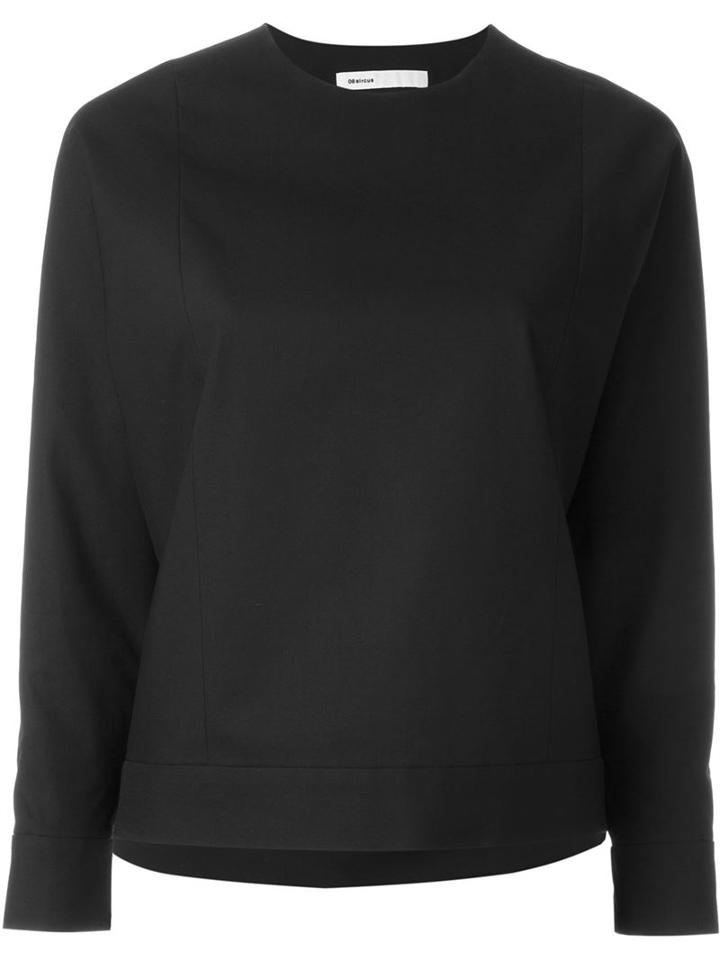 08sircus Crew Neck Sweater, Women's, Size: 0, Black, Cotton/cupro/polyurethane