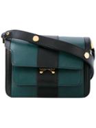 Marni - Striped Crossbody Bag - Women - Calf Leather/brass - One Size, Green, Calf Leather/brass