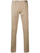 Pt01 Slim Fit Tailored Chinos - Neutrals