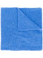 Dell'oglio Short Fine Knit Scarf - Blue