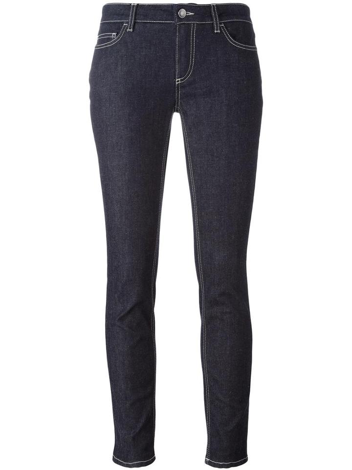 Dolce & Gabbana Cropped Jeans, Women's, Size: 40, Blue, Cotton/polyester/spandex/elastane