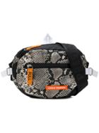 Heron Preston Snake-effect Waist Bag - Black