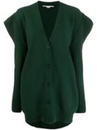 Stella Mccartney Structured Shoulder Cardigan - Green