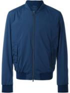 Herno Bomber Jacket, Men's, Size: 54, Blue, Polyamide/spandex/elastane