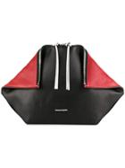 Alexander Mcqueen Folded Corner Clutch Bag - Black