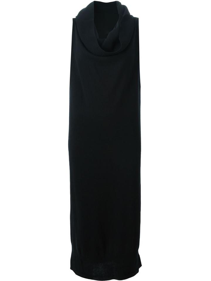 Mm6 Maison Margiela Draped Collar Tube Knit Dress