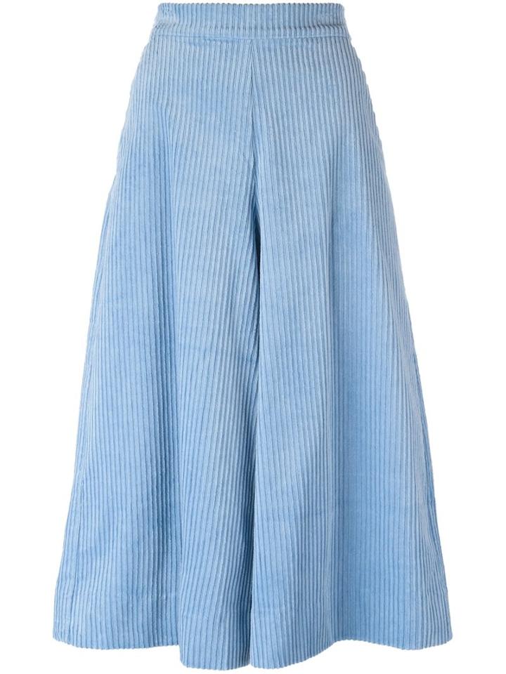 Manoush Corduroy Cropped Palazzo Pants