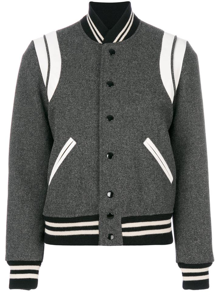 Saint Laurent Classic Teddy Jacket - Grey