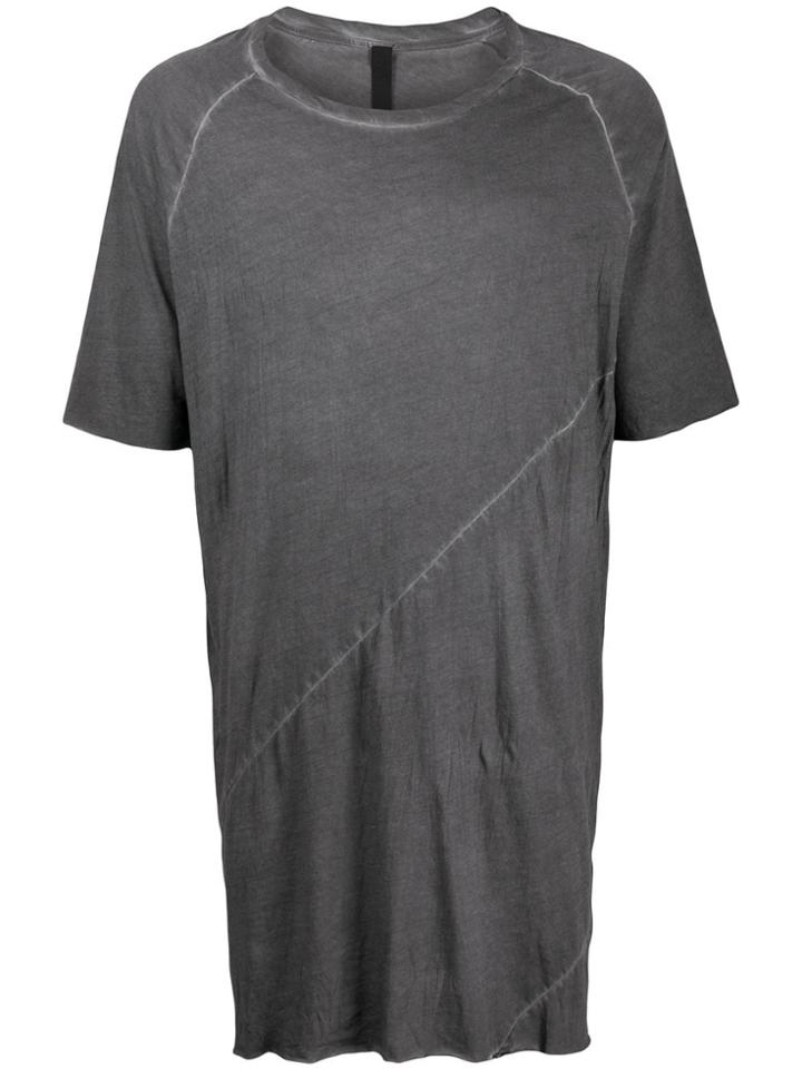 Army Of Me Distressed Effect Oversized T-shirt - Grey