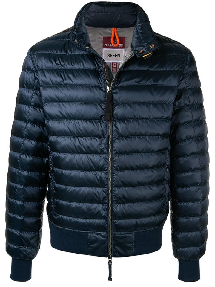 Parajumpers Quilted High-neck Jacket - Blue