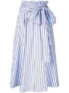 Rosetta Getty Striped Midi Skirt - Blue