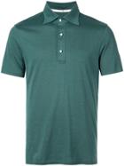Isaia Pointed Collar Polo Shirt - Green