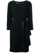 Boutique Moschino Fitted Dress, Women's, Size: 42, Black, Polyester/triacetate