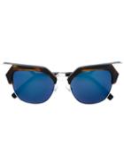 Fendi 'iridia' Sunglasses, Women's, Brown, Acetate/metal (other)