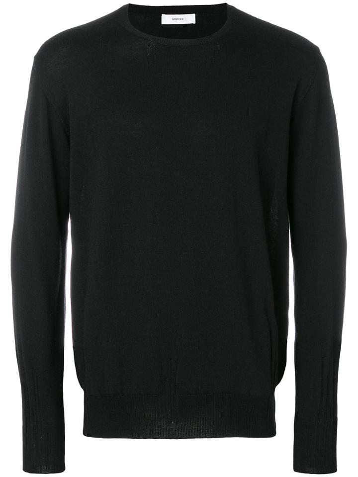 Mauro Grifoni Crew Neck Jumper - Black
