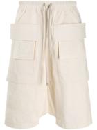 Rick Owens Drkshdw Oversized Pocket Shorts - Neutrals