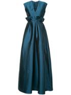 Greta Constantine V Neck Dean Dress - Blue