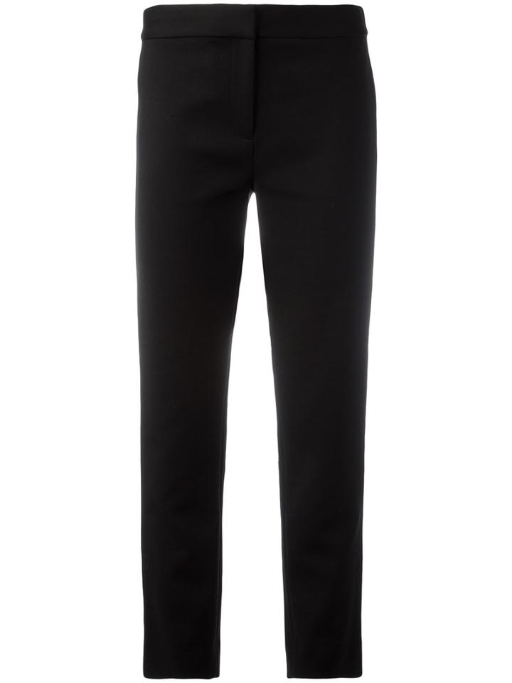 Diane Von Furstenberg Slim-fit Tailored Trousrs, Women's, Size: 4, Black, Polyamide/cotton/spandex/elastane