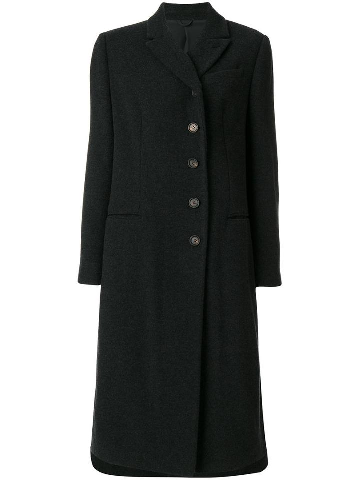 Brunello Cucinelli - Asymmetric Front Coat - Women - Cashmere - 46, Black, Cashmere
