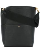 Céline Sangle Bag, Women's, Black, Calf Leather/goat Skin