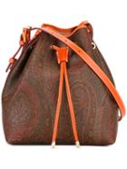 Etro Bucket Crossbody Bag, Women's, Cotton/polyester/polyurethane/calf Leather
