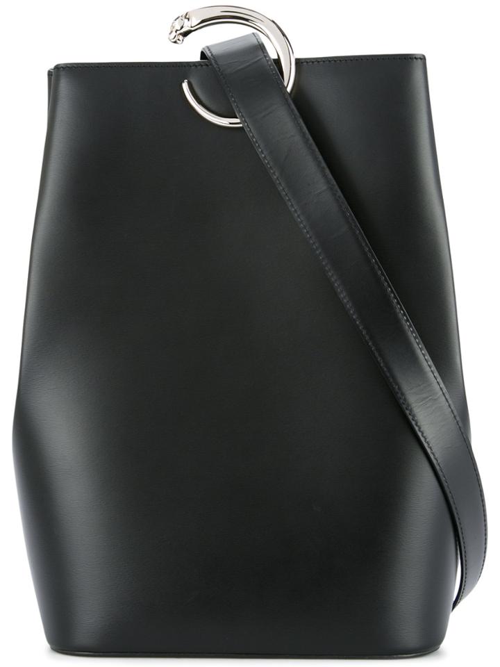 Cartier Vintage Logo Bucket Bag - Black