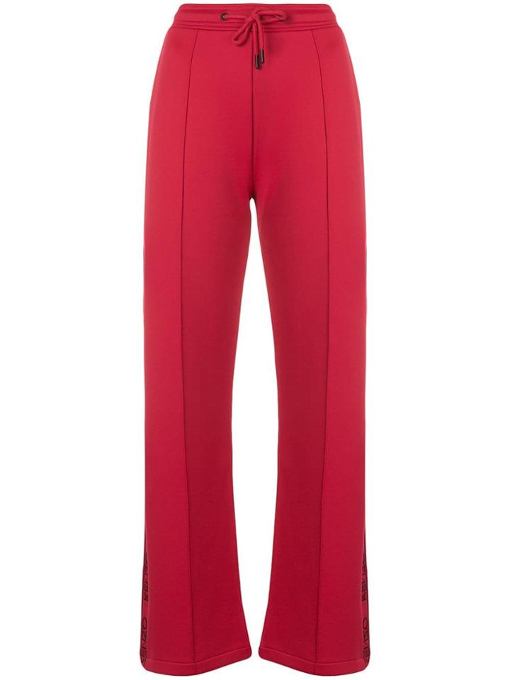 Kenzo Logo Tape Track Pants - Red