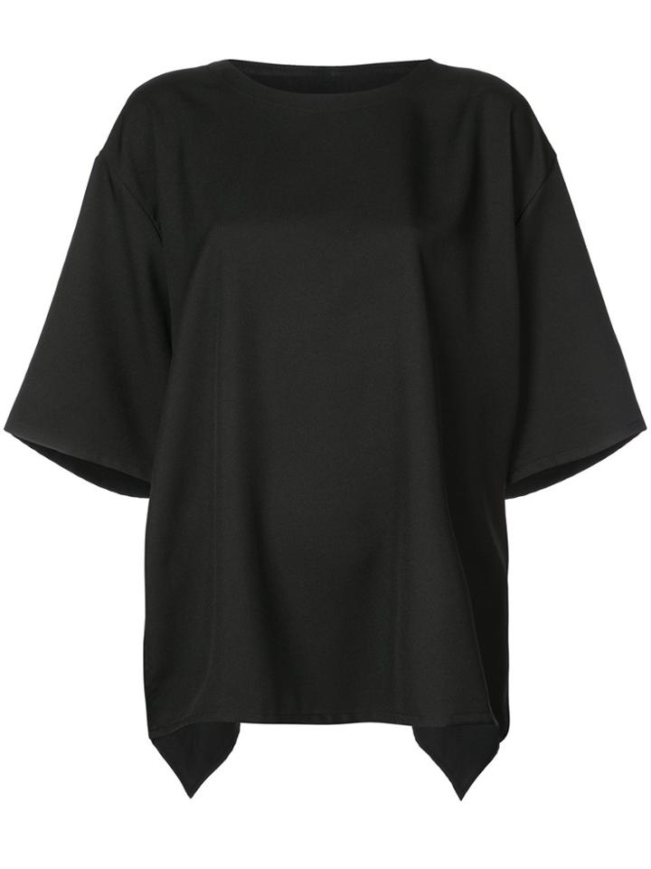 The Celect Oversized Winged Sleeve Top - Black