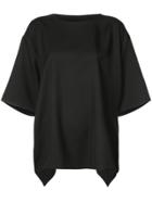 The Celect Oversized Winged Sleeve Top - Black
