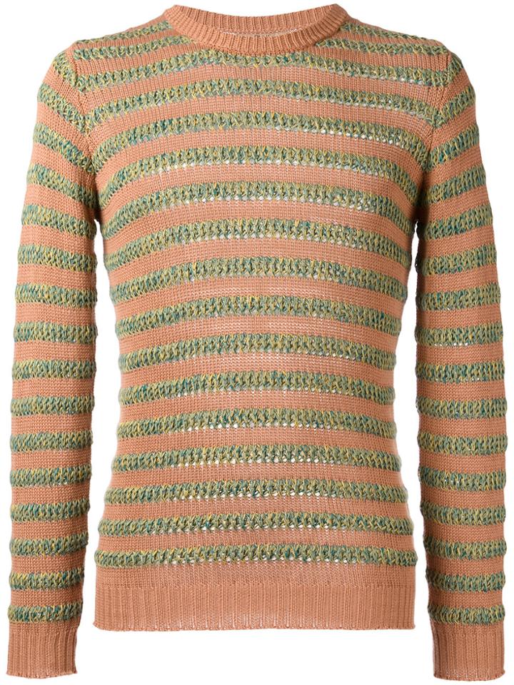 Nuur Striped Jumper - Brown
