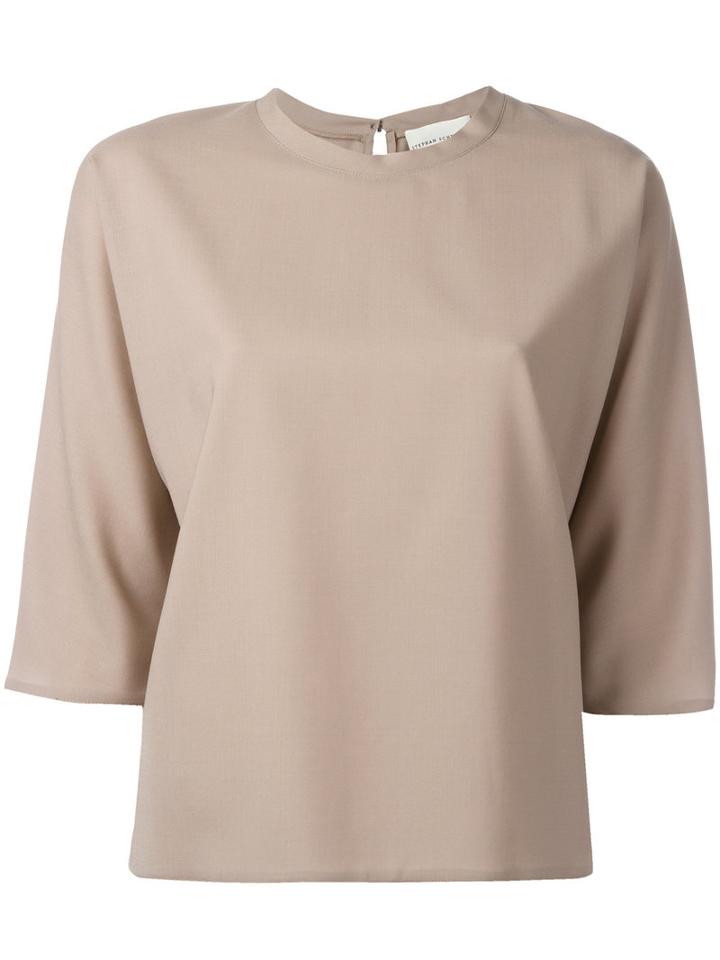 Stephan Schneider - Keyhole Detail Knitted Top - Women - Wool - M, Nude/neutrals, Wool