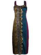 Andamane Snakeskin Printed Day Dress - Brown