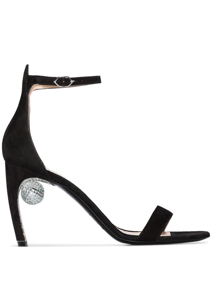 Nicholas Kirkwood Maeva Embellished-heel Sandals - Black