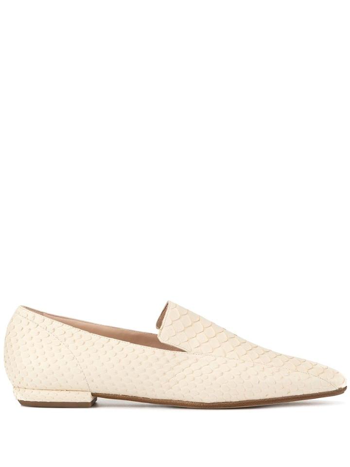 Rodo Snakeskin-effect Loafers - White