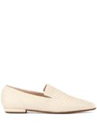 Rodo Snakeskin-effect Loafers - White