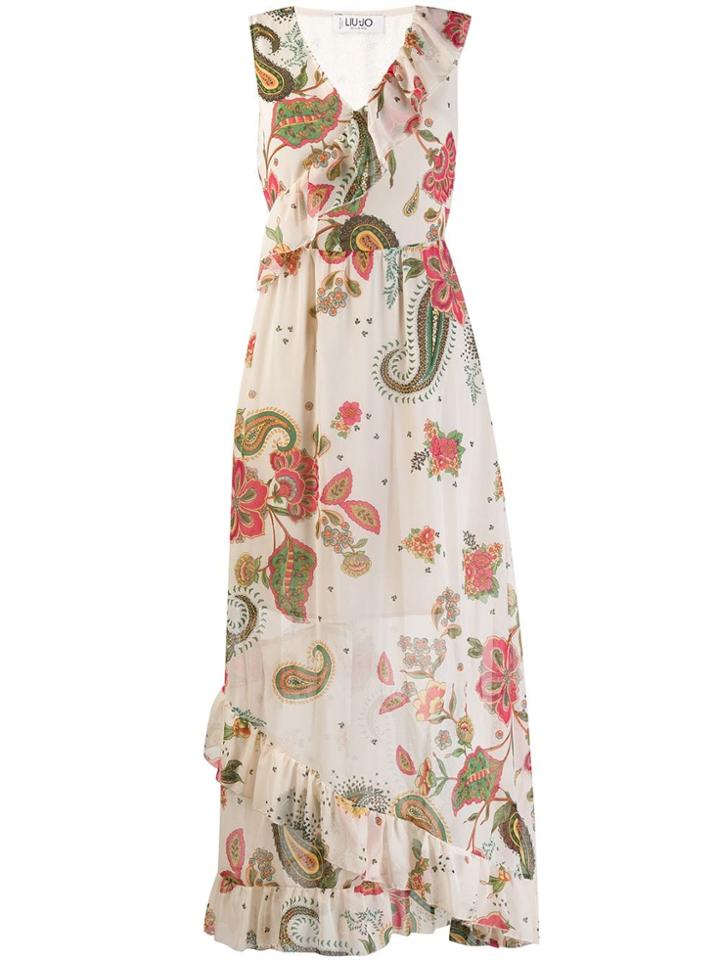 Liu Jo Paisley Pattern Sleeveless Dress - Neutrals