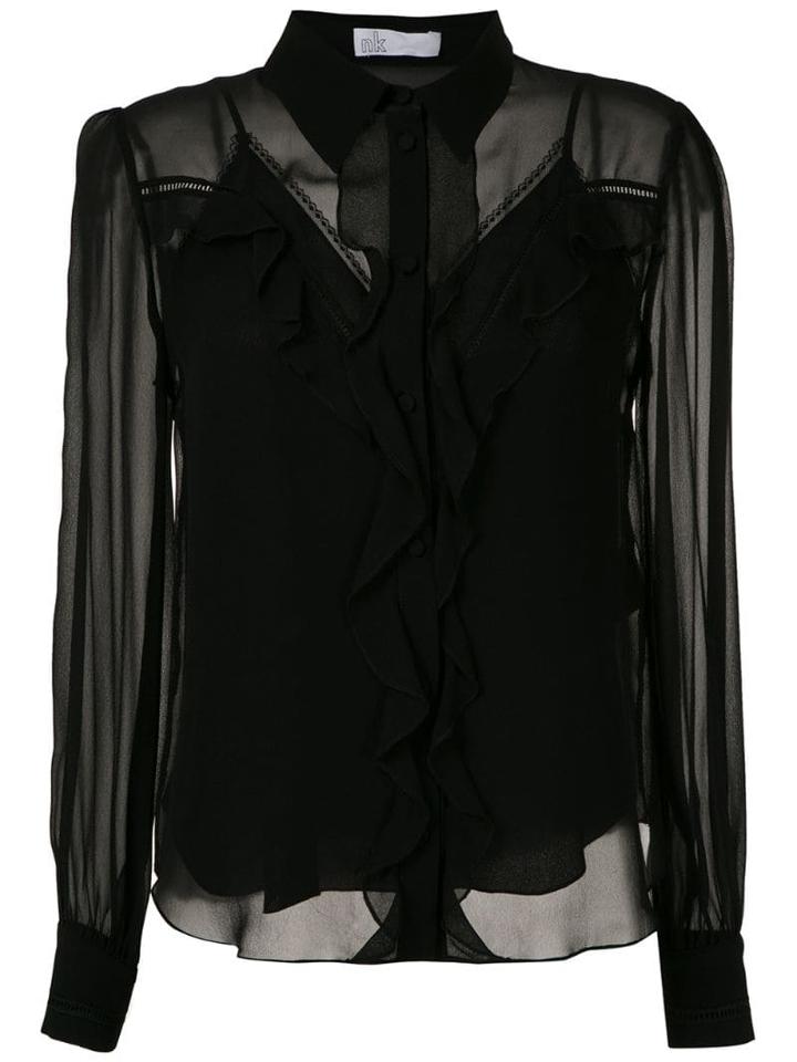 Nk West Molly Silk Shirt - Black