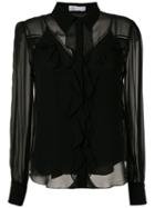 Nk West Molly Silk Shirt - Black