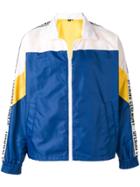 Opening Ceremony Colorblocked Logo Ribbon Trim Jacket - Blue