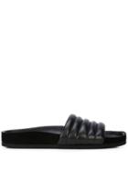 Isabel Marant Ribbed Slide Sandals - Black