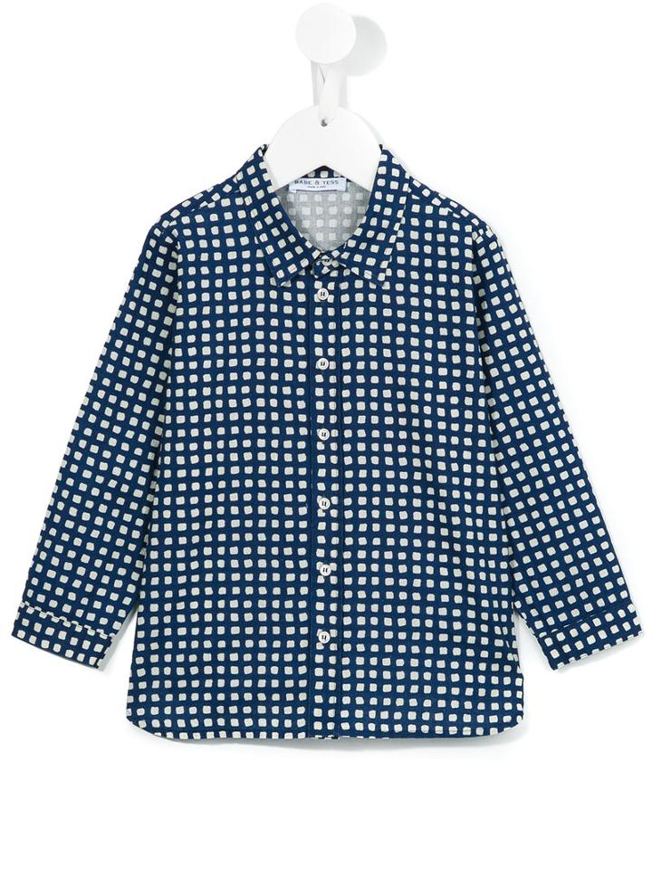 Babe And Tess - Checked Shirt - Kids - Cotton - 4 Yrs, Blue
